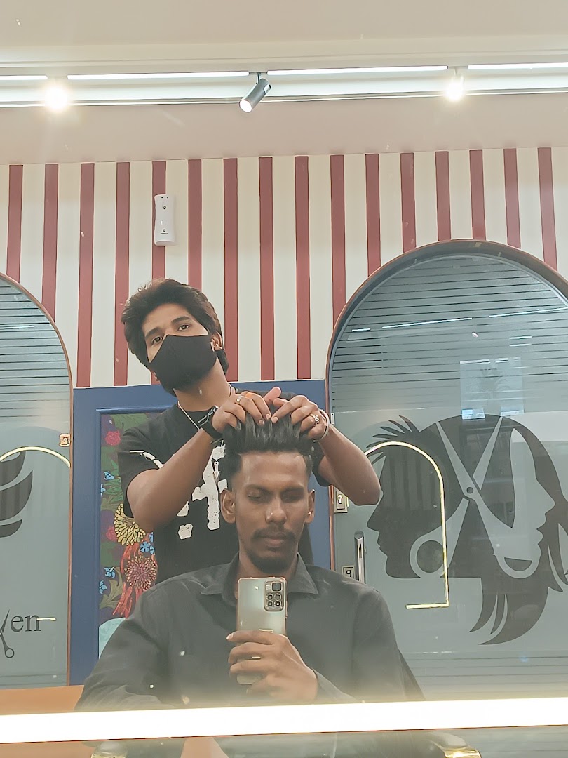 At the salon
